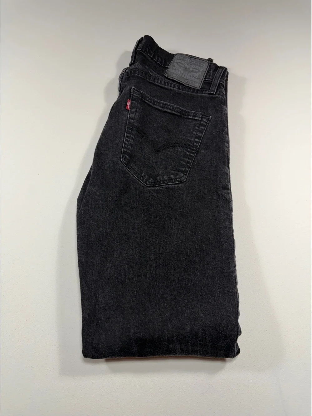 Levi’s 514 Straight Fit Jeans Mens 32x36 Black Wash Denim Pants